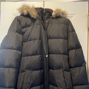 NWT. Ralph Lauren Long Black Puffer Coat
